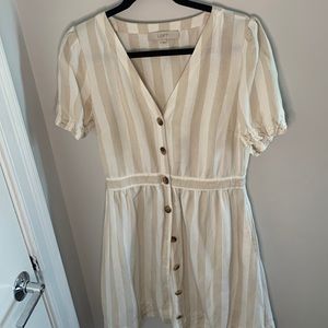 Button up striped dress!